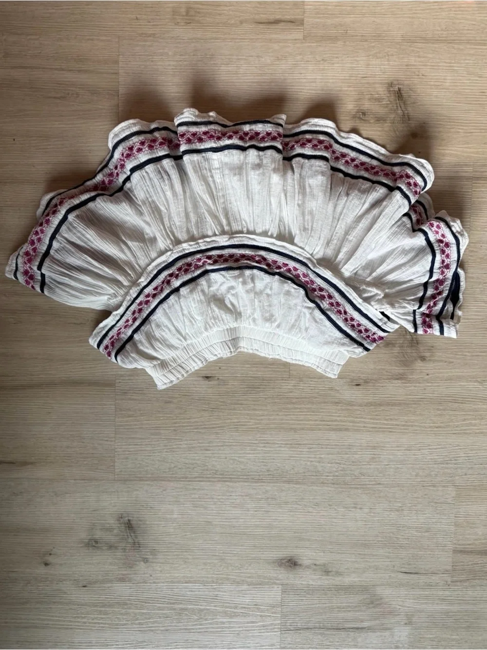 LoveShackFancy embroidered tiered
